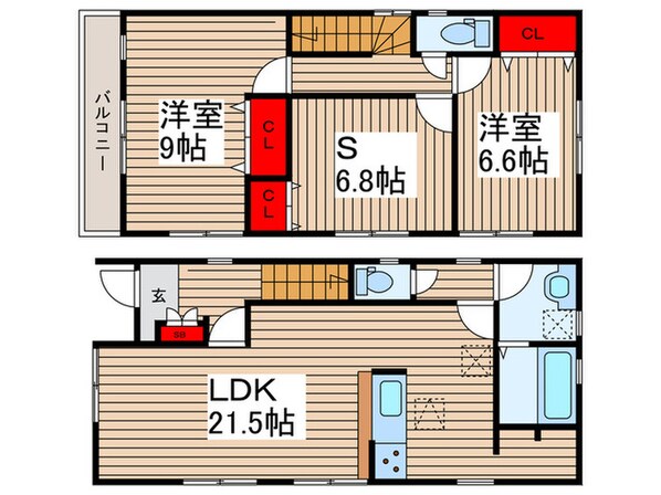 Ｋｏｌｅｔ越谷大袋＃０５の物件間取画像